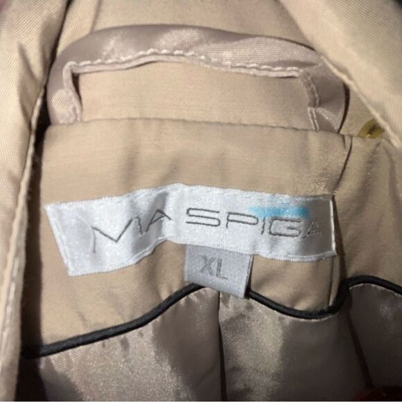 New, Via Spiga Waterproof Button Front Trench Coat - Picture 3 of 10